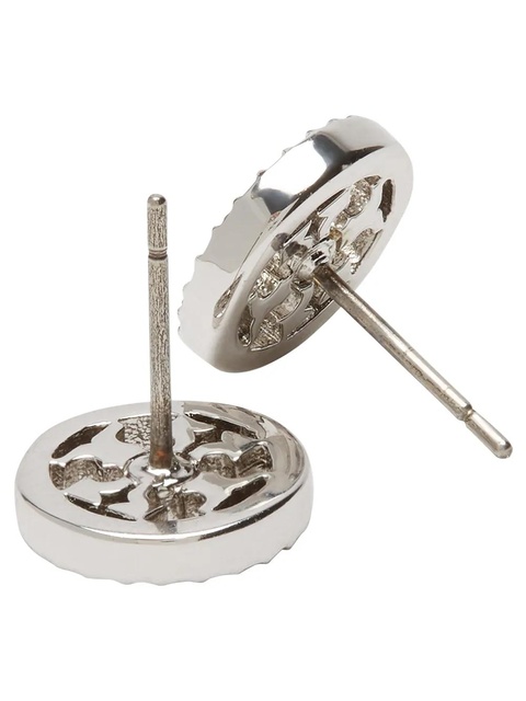 Tory Burch Miller crystal-embellished stud earrings - Silver - zdjęcie produktu nr 2