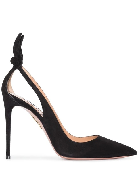 Aquazzura 105mm Bow Tie pumps - Black - zdjęcie produktu nr 1
