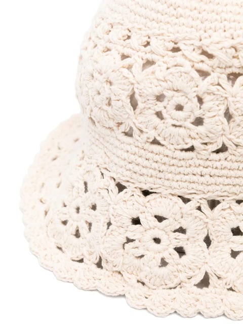 Maje crocket-knit bucket hat - Neutrals - zdjęcie produktu nr 2