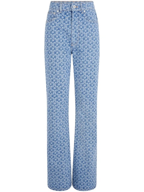 Rabanne patterned straight-leg jeans - Blue - zdjęcie produktu nr 1
