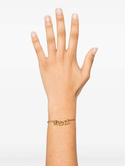 Versace logo-lettering bracelet - Gold - zdjęcie produktu nr 2