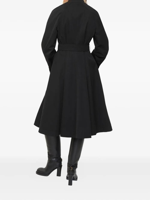 Burberry Ellingham gabardine belted coat - Black - zdjęcie produktu nr 2