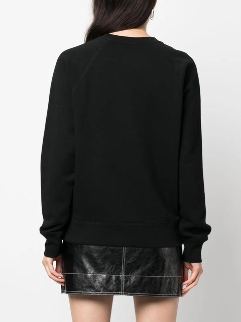 Zadig&Voltaire logo-embroidered organic-cotton sweatshirt - Black - zdjęcie produktu nr 2