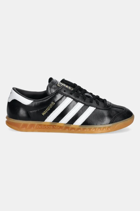 adidas Originals sneakersy skórzane Hamburg W damskie kolor czarny JI2626 - zdjęcie produktu nr 2