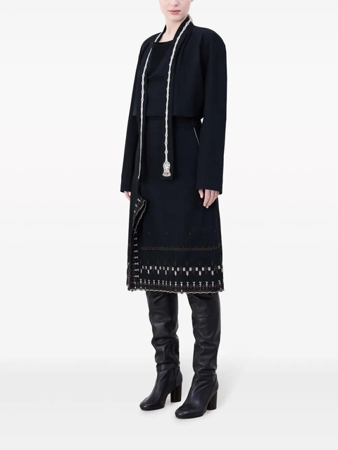 LEMAIRE Embroidered Skirt - Black - zdjęcie produktu nr 2