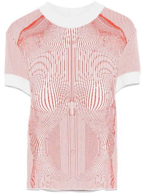 Jean Paul Gaultier The Morphing Pinstripes T-shirt - Green - zdjęcie produktu nr 1
