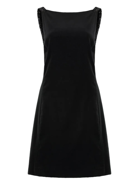 Lauren Ralph Lauren beaded velvet mini dress - Black - zdjęcie produktu nr 1