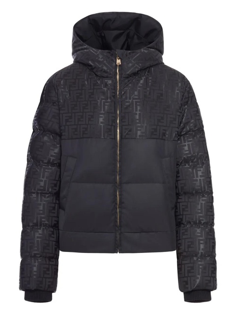 FENDI FF-motif hooded jacket - Black - zdjęcie produktu nr 1