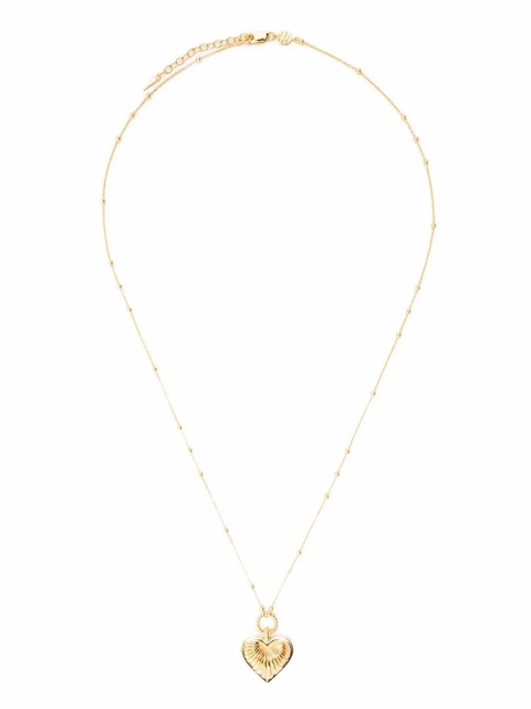 Missoma ridge heart charm necklace - Gold - zdjęcie produktu nr 2