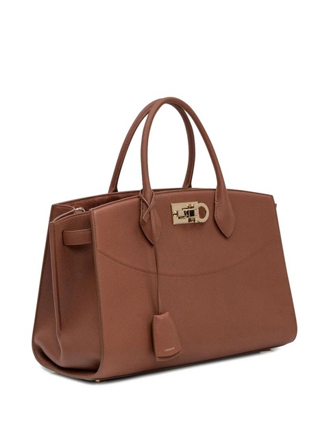 Ferragamo Ferragamo Studio leather tote bag - Brown - zdjęcie produktu nr 1