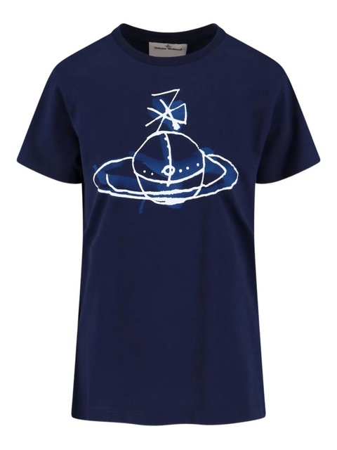 Vivienne Westwood orb-print t-shirt - Blue - zdjęcie produktu nr 1