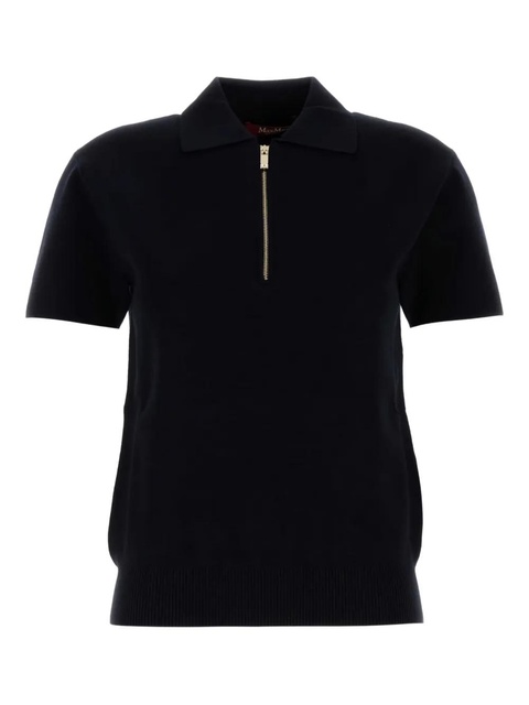 Max Mara zip-neck polo shirt - Blue - zdjęcie produktu nr 1