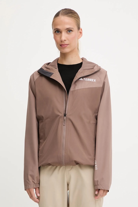 adidas TERREX kurtka przeciwdeszczowa Multi 2L Rain Jacket kolor brązowy JN0857 - zdjęcie produktu nr 1
