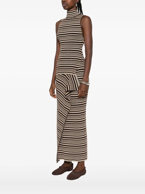 Nanushka striped turtleneck vest - Black - zdjęcie produktu nr 2