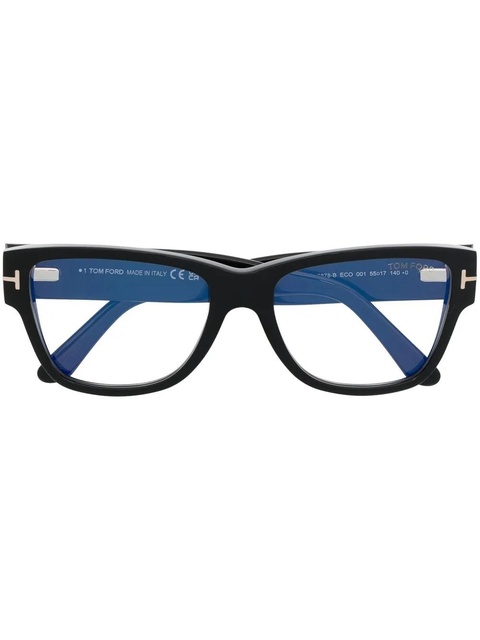 TOM FORD Eyewear cat-eye engraved-logo glasses - Black - zdjęcie produktu nr 1