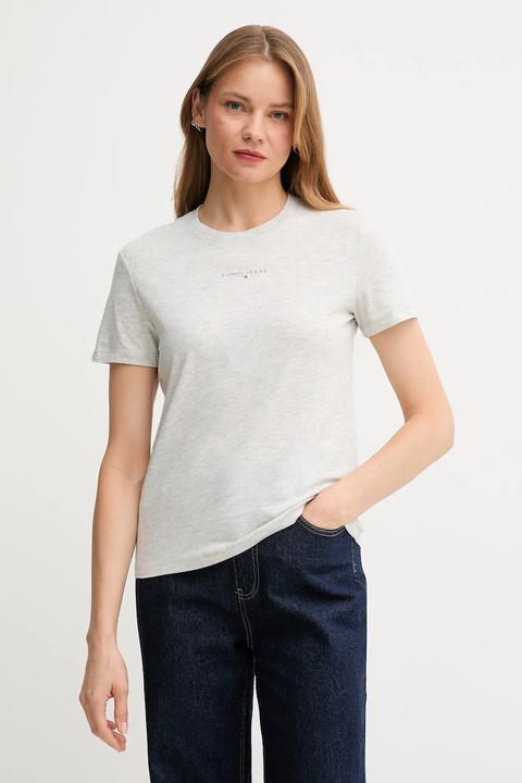 Tommy Jeans t-shirt damski kolor szary DW0DW21964 - zdjęcie produktu nr 1