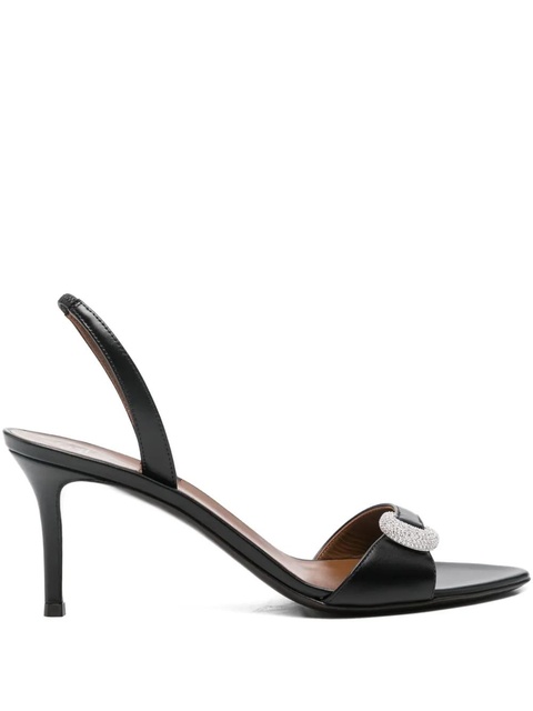 Giuseppe Zanotti 70mm Harissa slingback crystal-embellished sandals - Black - zdjęcie produktu nr 1