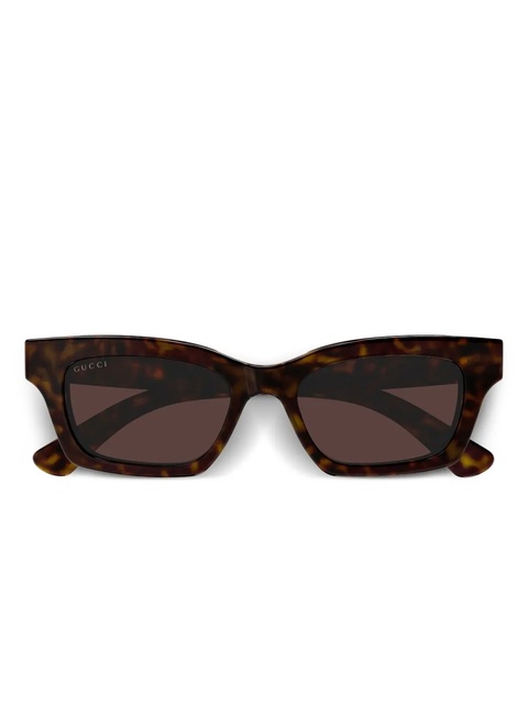 Gucci Eyewear rectangle-frame sunglasses - Brown - zdjęcie produktu nr 1