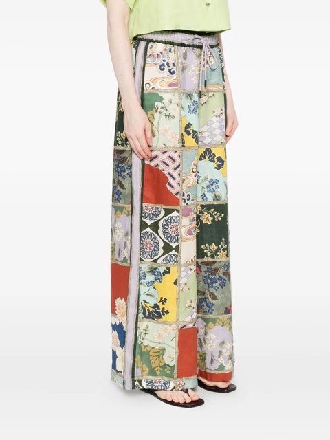 ALEMAIS Bianca patchwork pants - Green - zdjęcie produktu nr 2