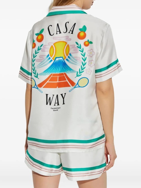 Casablanca Casa Way silk shirt - White - zdjęcie produktu nr 2