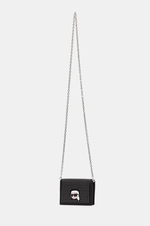 Karl Lagerfeld portfel damski kolor czarny 246W3201 - zdjęcie produktu nr 2