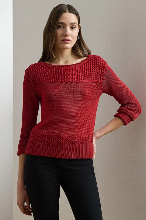 Lauren Ralph Lauren sweter damski kolor czerwony - zdjęcie produktu nr 1