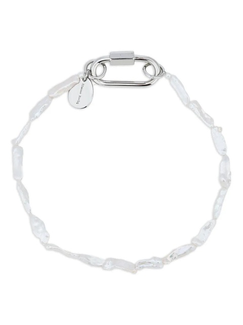 Simone Rocha baroque-pearl clasp necklace - Silver - zdjęcie produktu nr 1