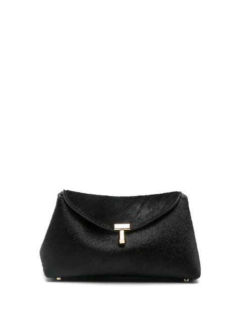 TOTEME pony hair T-lock clutch - Black - zdjęcie produktu nr 1