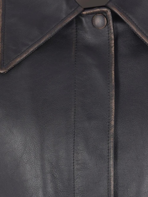 Jil Sander leather jacket - Black - zdjęcie produktu nr 2