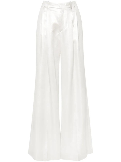 Chloé wide-leg silk trousers - Silver - zdjęcie produktu nr 1