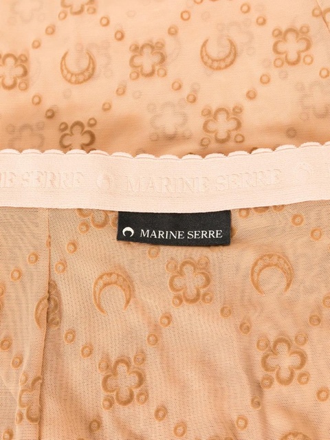 Marine Serre Moonogram mesh tights - Brown - zdjęcie produktu nr 2