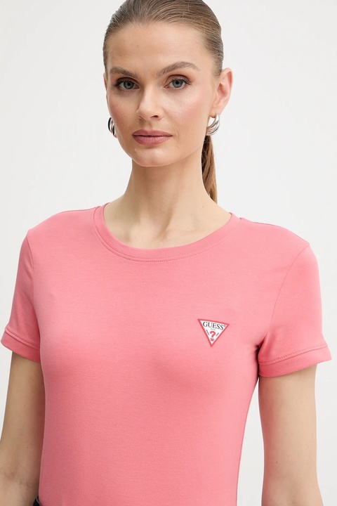 Guess t-shirt damski kolor pomarańczowy W2YI44 J1314 - zdjęcie produktu nr 2