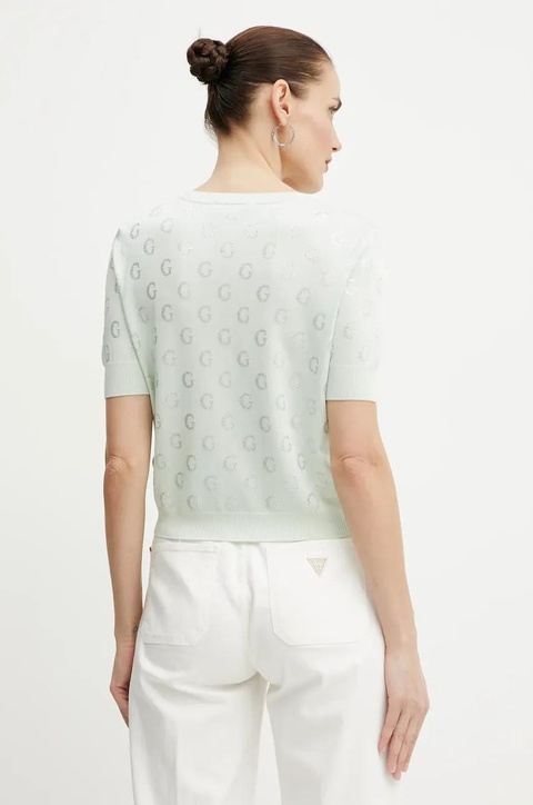 Guess t-shirt JASMINE damski kolor zielony W5GR05 Z3D60 - zdjęcie produktu nr 2