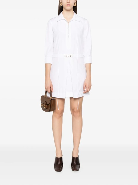 Gucci Horsebit-detail poplin dress - White - zdjęcie produktu nr 2