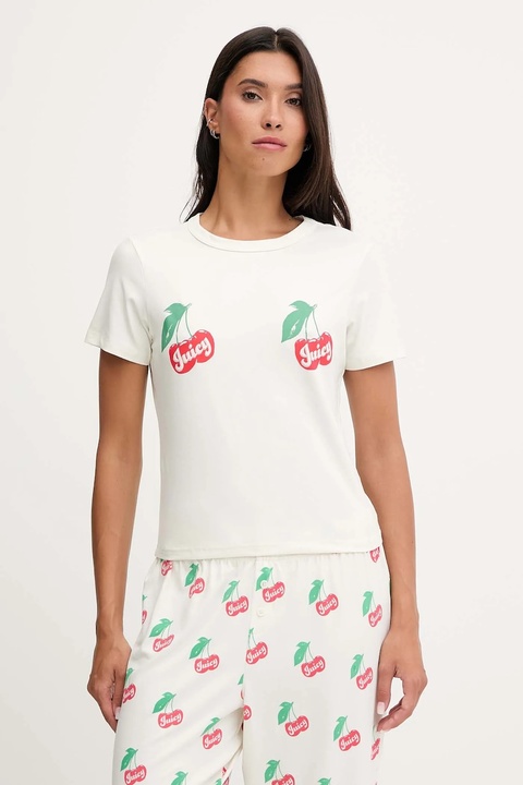 Juicy Couture piżama damska kolor beżowy JCLPJ225515 - zdjęcie produktu nr 2