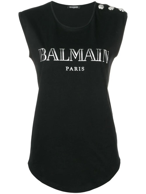 Balmain embellished buttons top - Black - zdjęcie produktu nr 1