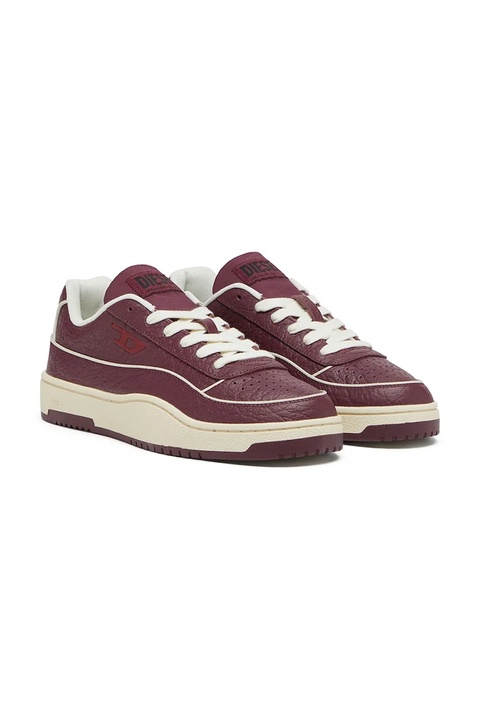 Diesel sneakersy skórzane S-Tracker-D Low W damskie kolor bordowy Y03513-P8417-T5086 - zdjęcie produktu nr 2