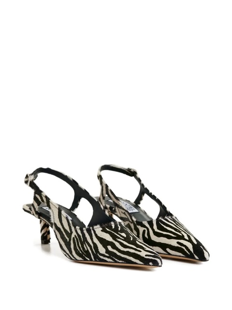 Essentiel Antwerp 45mm Itten zebra-print pumps - Black - zdjęcie produktu nr 2