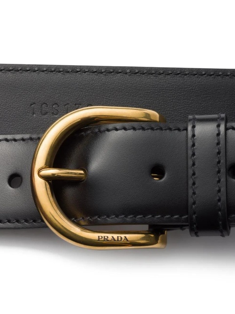 Prada leather belt - Blue - zdjęcie produktu nr 2