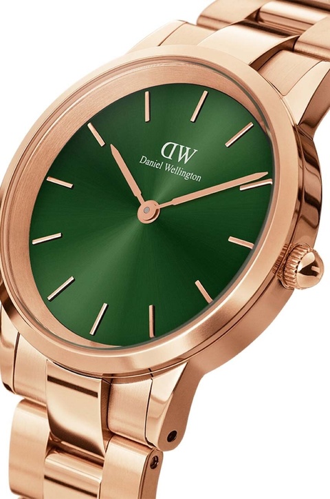 Daniel Wellington zegarek Iconic Link Emerald 32 damski kolor złoty - zdjęcie produktu nr 2