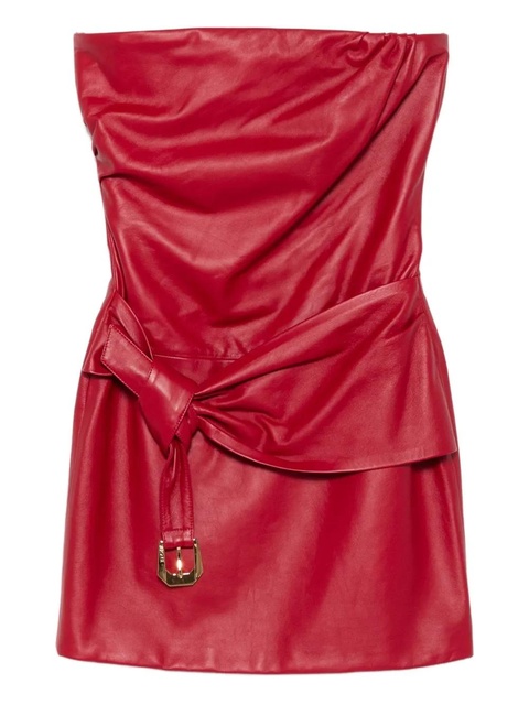 Versace belted strapless mini dress - Red - zdjęcie produktu nr 1