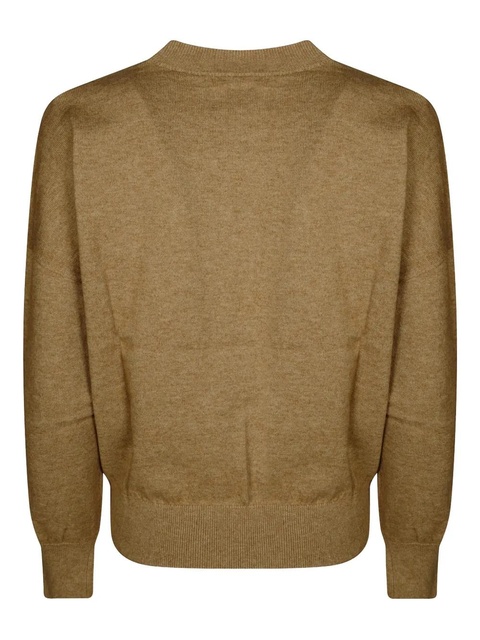 MARANT ÉTOILE Marisans logo-jacquard jumper - Brown - zdjęcie produktu nr 2