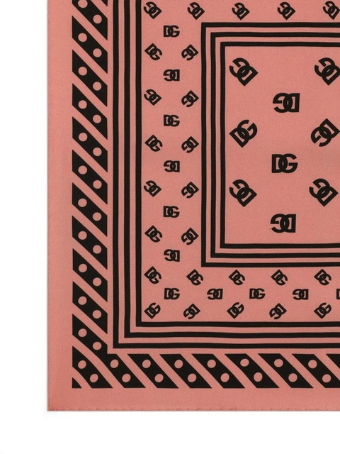 Dolce & Gabbana DNA monogram scarf - Pink - zdjęcie produktu nr 2