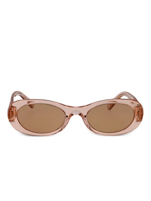 Miu Miu Eyewear oval-frame logo sunglasses - Pink - zdjęcie produktu nr 2