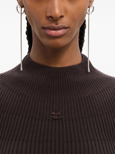 Courrèges Holy Chained dangle earrings - Silver - zdjęcie produktu nr 2
