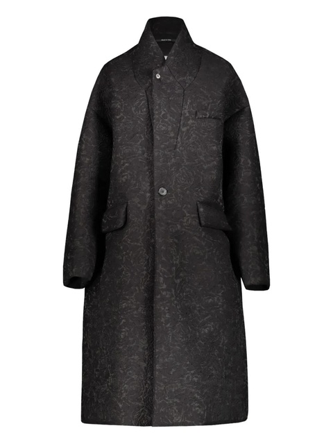 Maison Margiela jacquard coat - Black - zdjęcie produktu nr 1