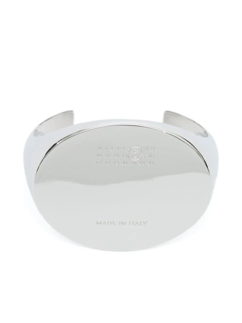 MM6 Maison Margiela Numbers-motif cuff bracelet - Silver - zdjęcie produktu nr 1