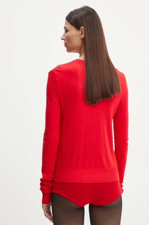 2NDDAY sweter z domieszką wełny 2ND Lance TT - Soft Wool Blen damski kolor czerwony lekki 2244340408 - zdjęcie produktu nr 2