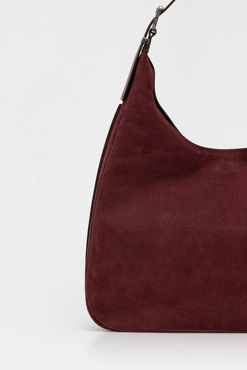 MICHAEL Michael Kors torebka nubukowa kolor bordowy 30F4SY5H3T - zdjęcie produktu nr 2