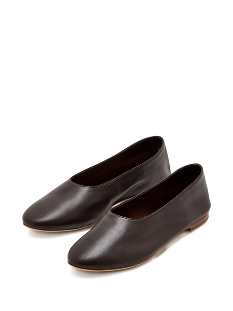 STAUD Alba leather ballet flats - Brown - zdjęcie produktu nr 1